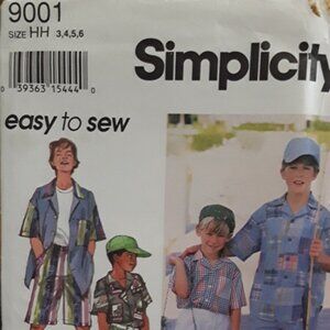 Vintage Kid's Easy to Sew Simplicity Sewing Pattern #9001